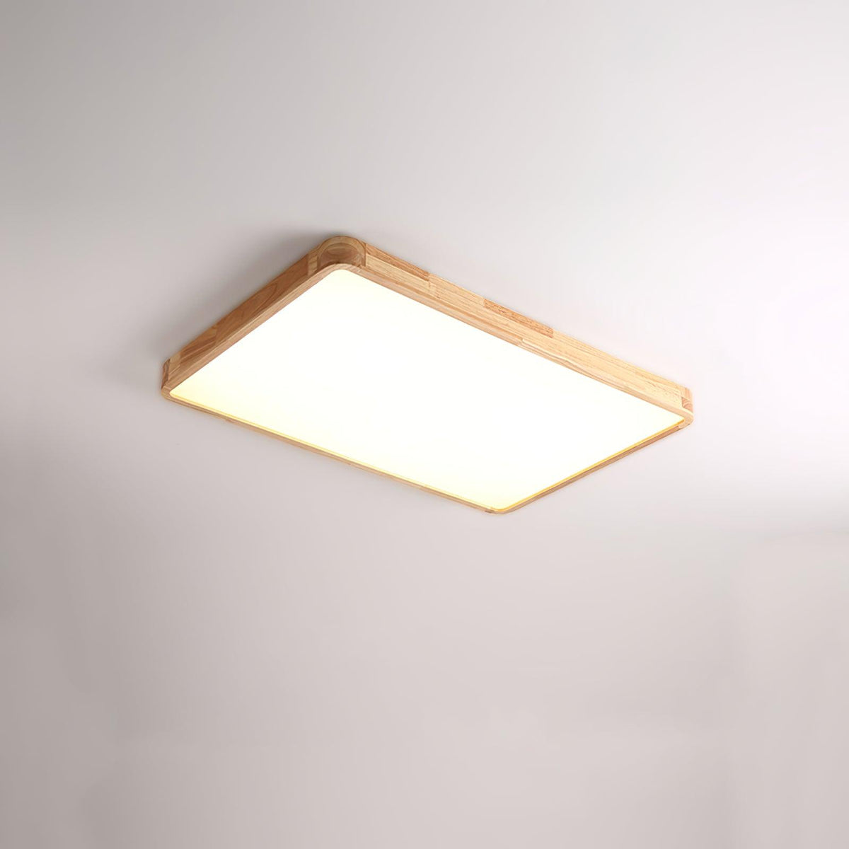 Aldalaya Deckenleuchte aus Holz mit geometrischem LED-Licht