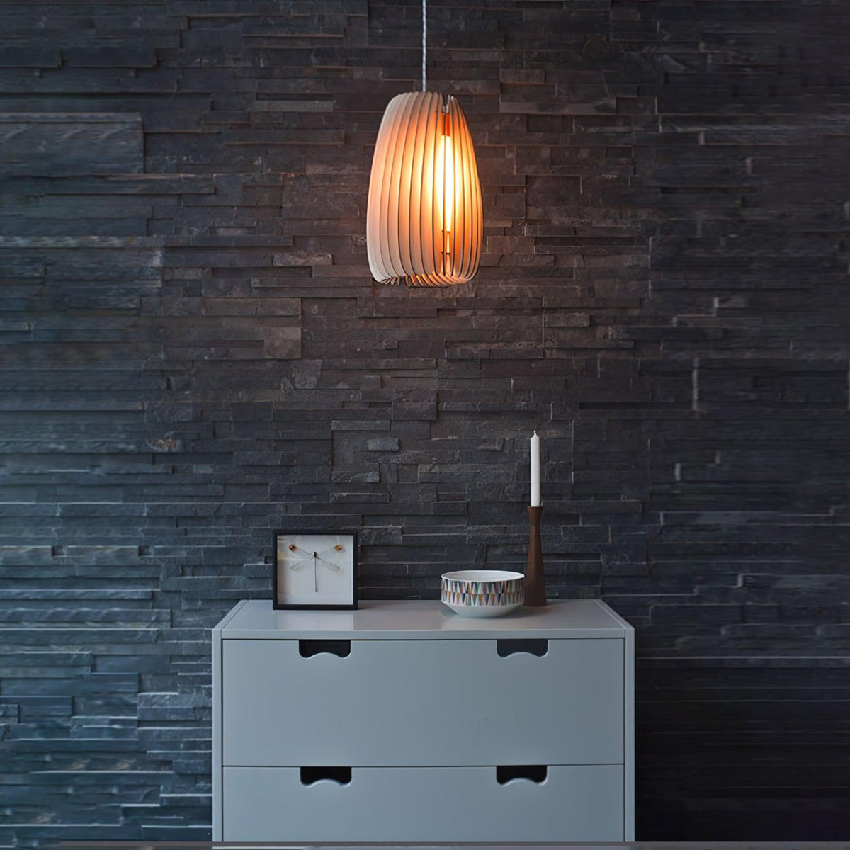 Jior Elegance Unique Orb Pendelleuchte aus Holz
