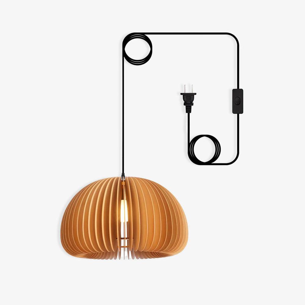 Enoris Retro-Pendelleuchte aus Holz