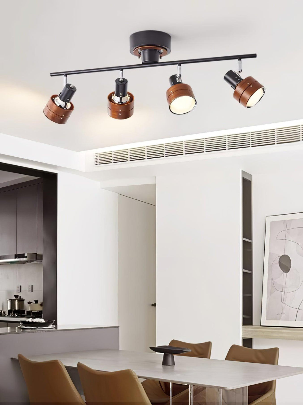 Elsorila Elegance verstellbare Spot-Deckenleuchte aus Holz