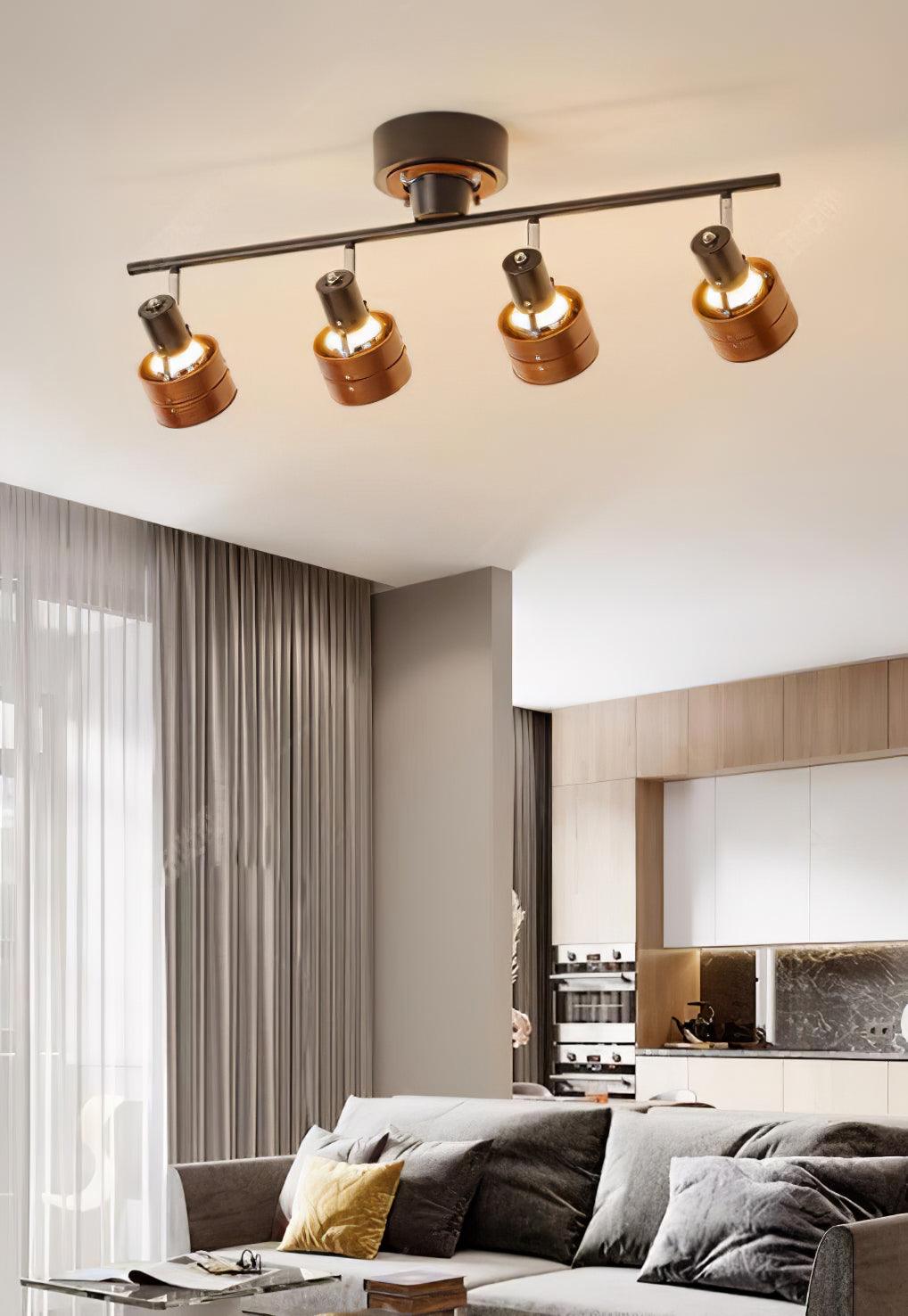 Elsorila Elegance verstellbare Spot-Deckenleuchte aus Holz