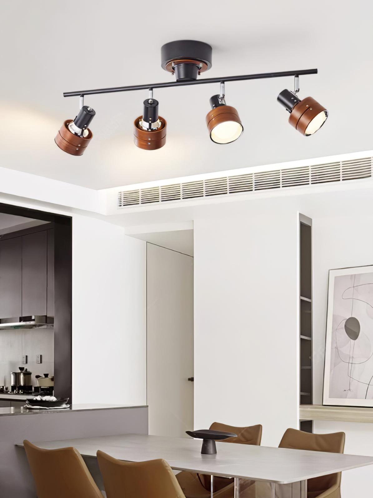 Elsorila Elegance verstellbare Spot-Deckenleuchte aus Holz