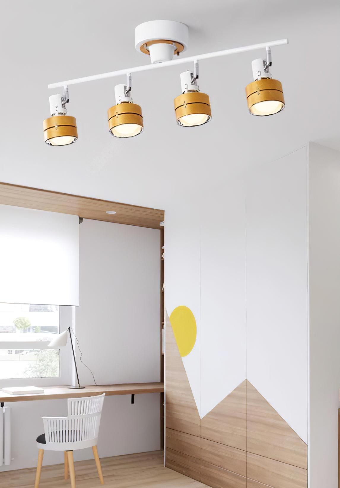 Elsorila Elegance verstellbare Spot-Deckenleuchte aus Holz