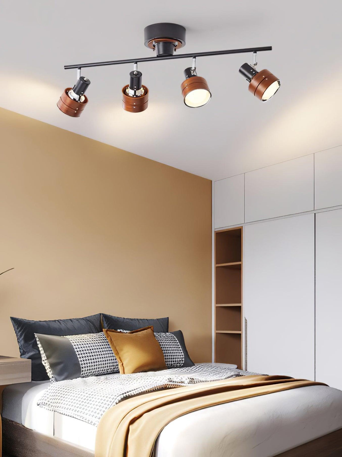 Elsorila Elegance verstellbare Spot-Deckenleuchte aus Holz