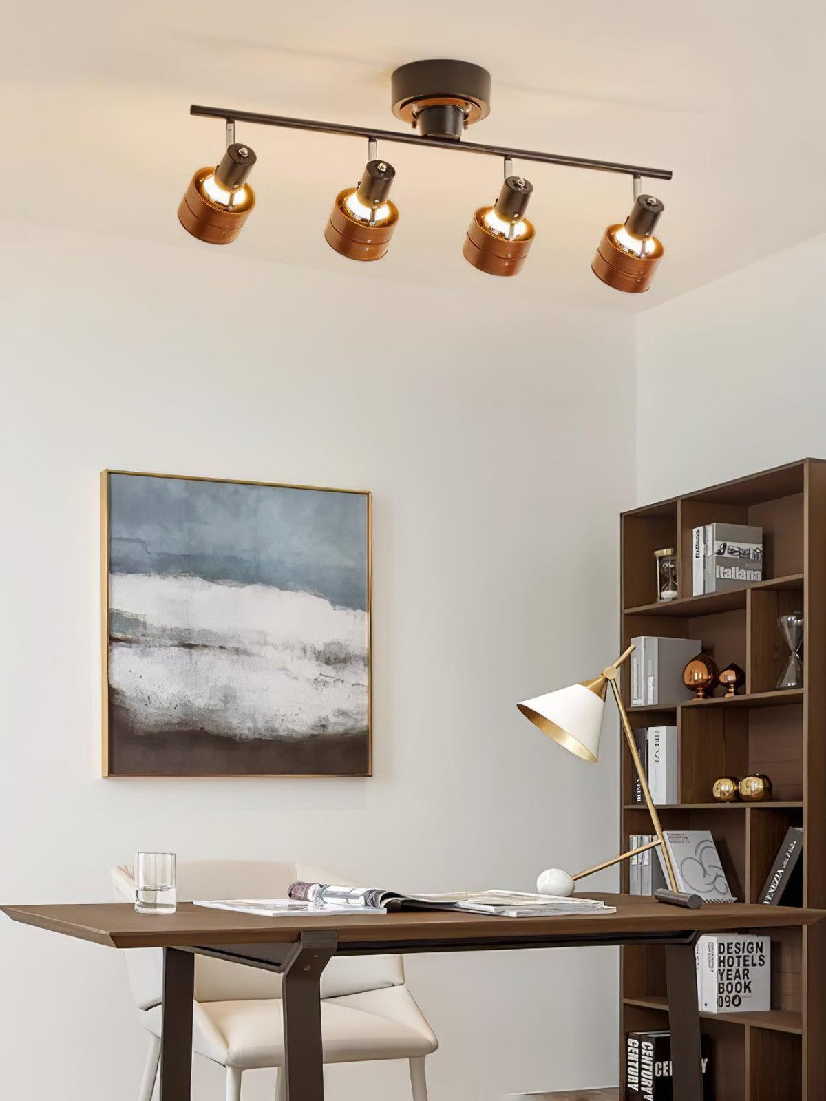 Elsorila Elegance verstellbare Spot-Deckenleuchte aus Holz
