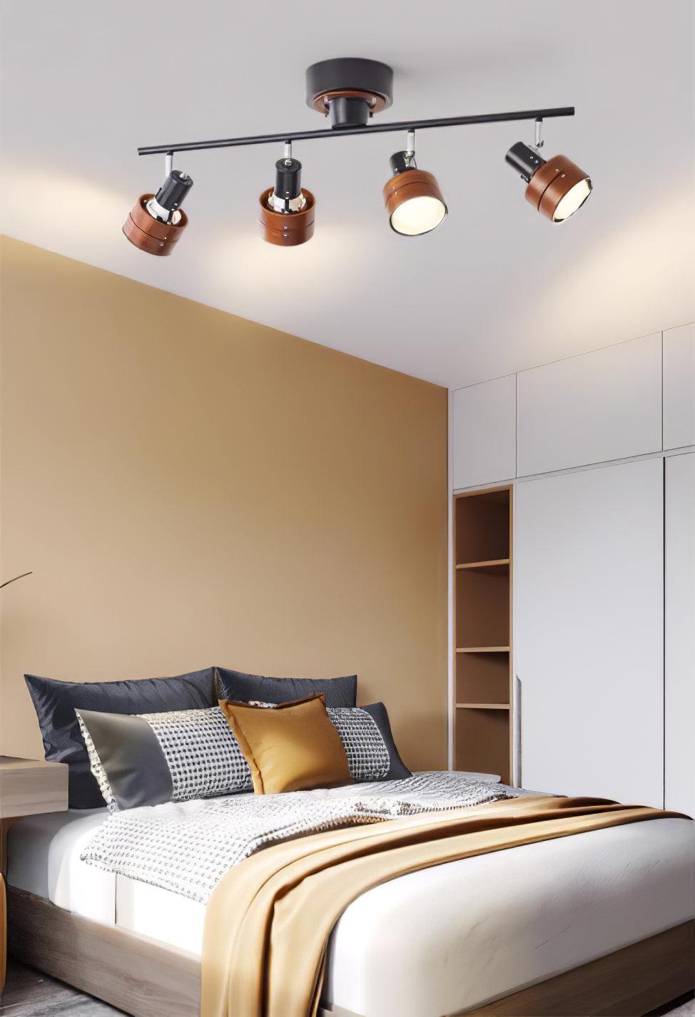 Elsorila Elegance verstellbare Spot-Deckenleuchte aus Holz