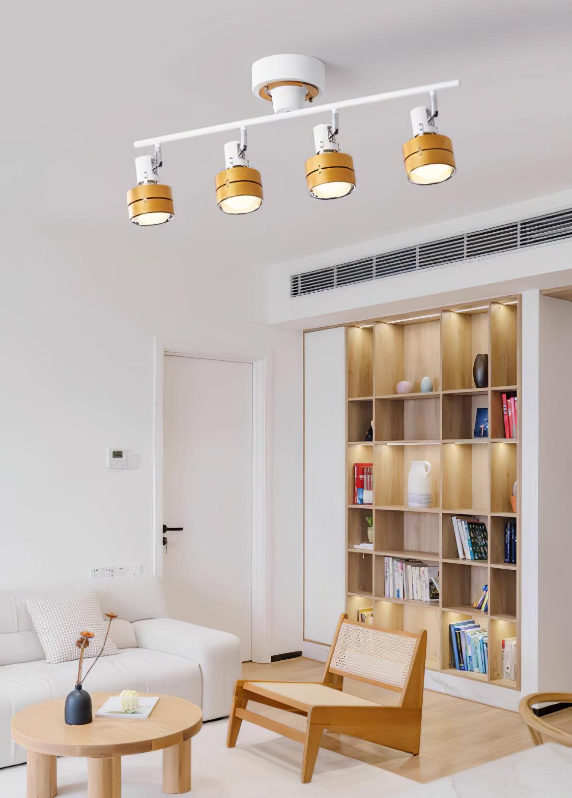 Elsorila Elegance verstellbare Spot-Deckenleuchte aus Holz
