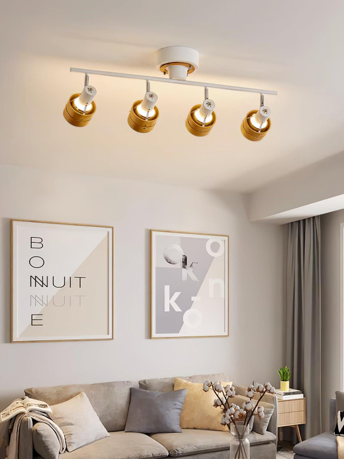 Elsorila Elegance verstellbare Spot-Deckenleuchte aus Holz
