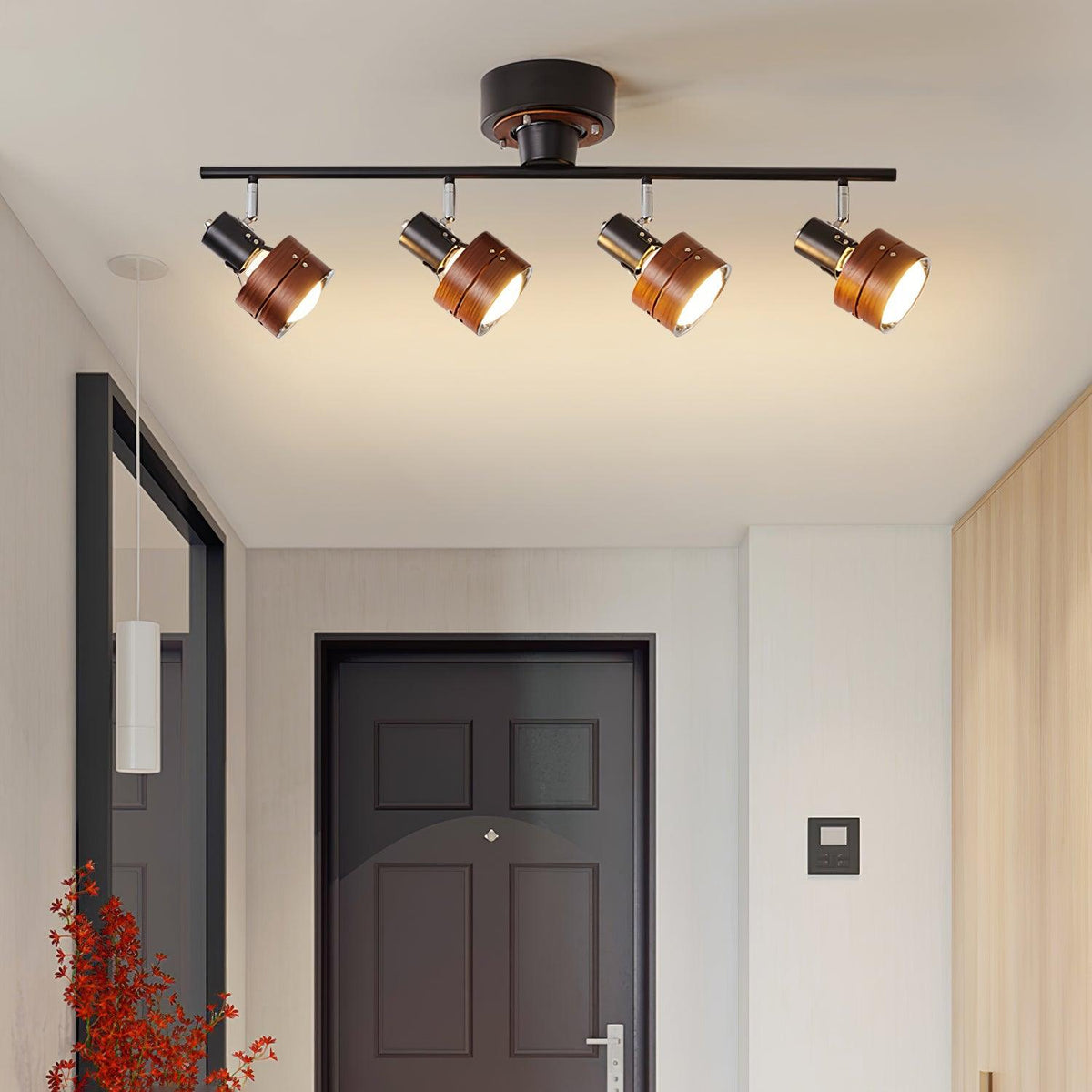 Elsorila Elegance verstellbare Spot-Deckenleuchte aus Holz