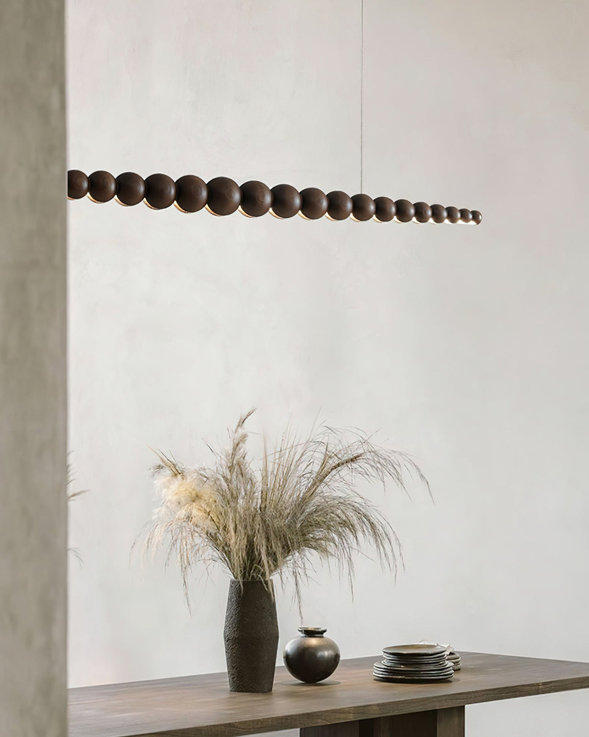 Orlanre Pendelleuchte Holzpendelleuchte minimalistisch