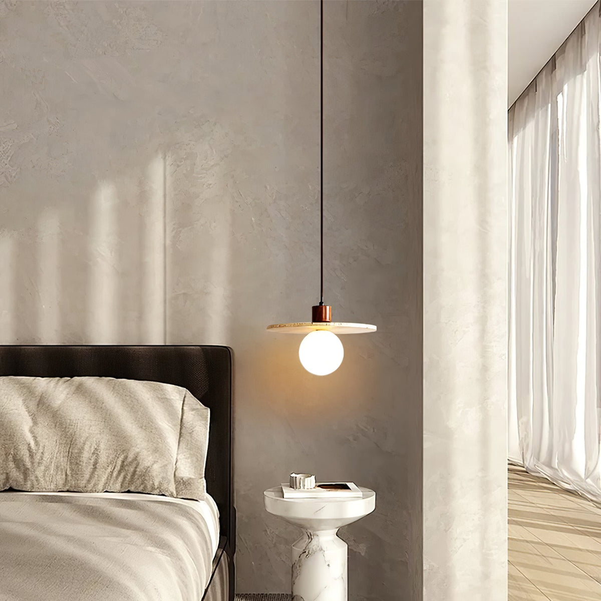 Seroaya Travertine Pendelleuchte Sechs Stil