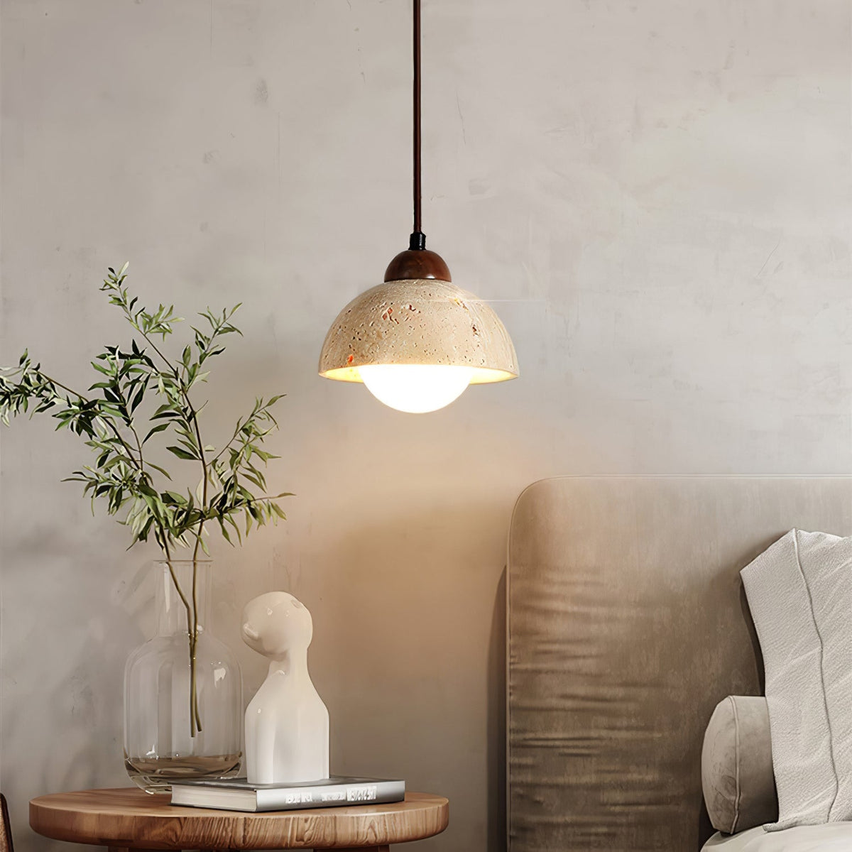 Seroaya Travertine Pendelleuchte Sechs Stil
