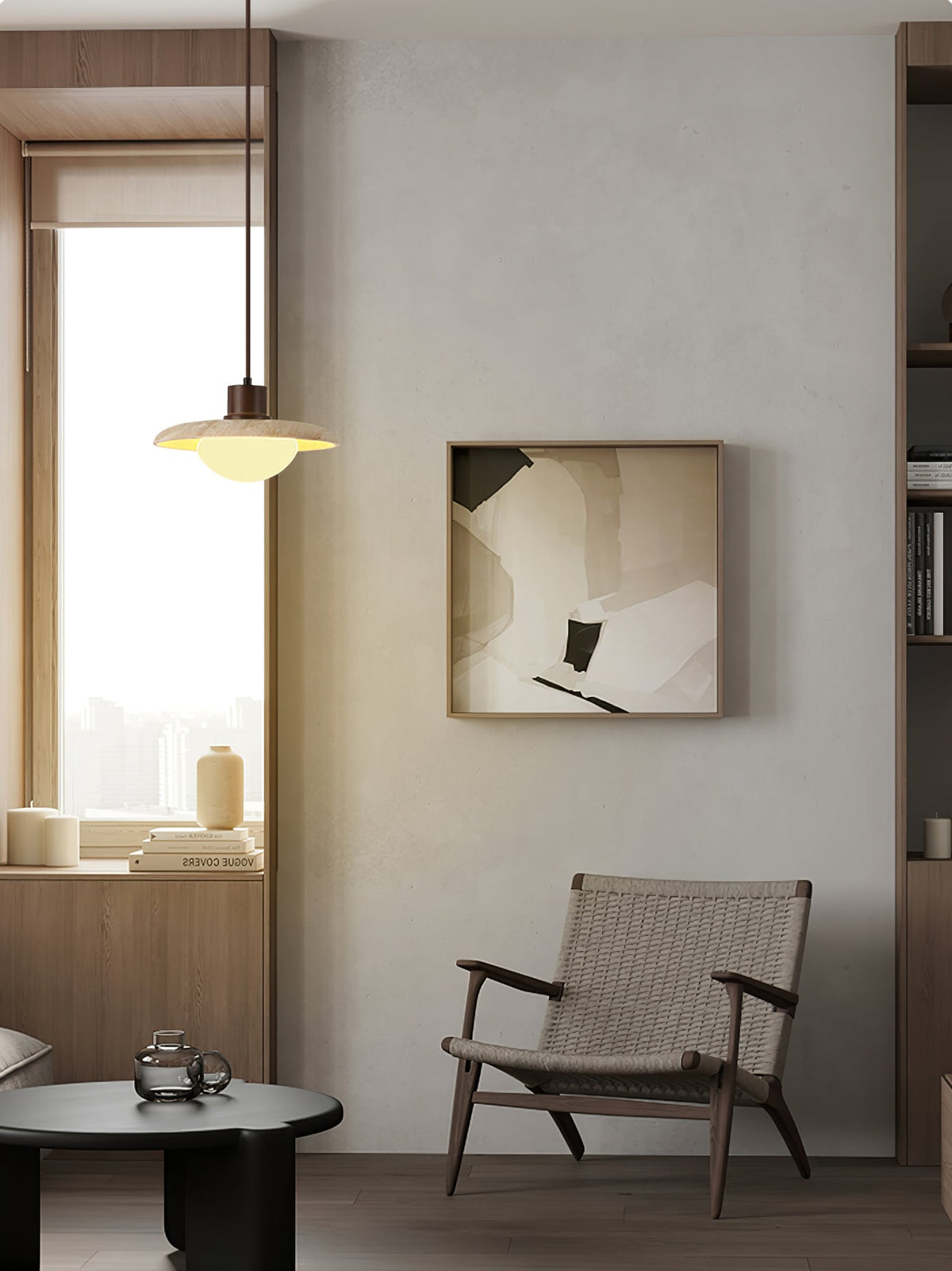 Seroaya Travertine Pendelleuchte Sechs Stil