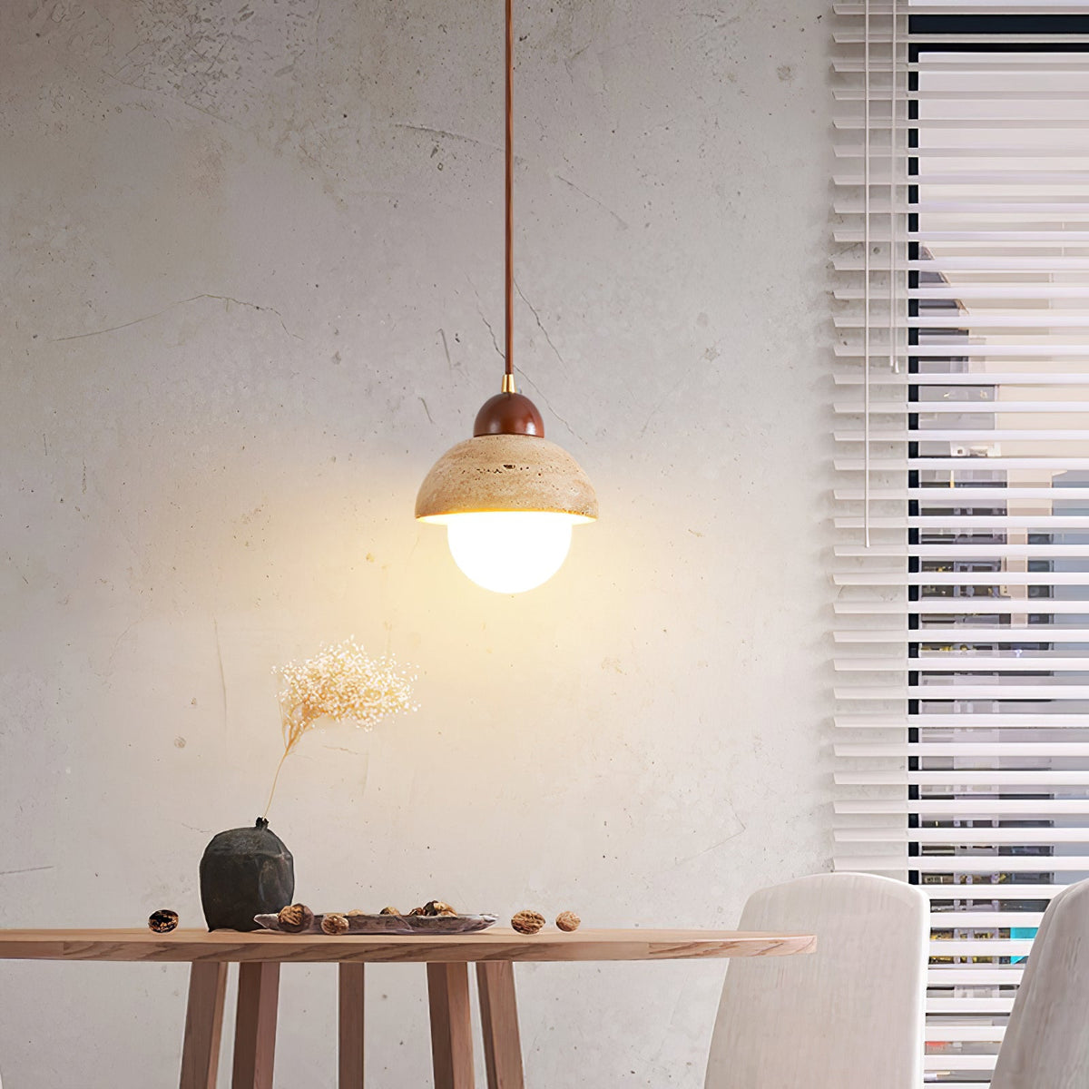 Seroaya Travertine Pendelleuchte Sechs Stil