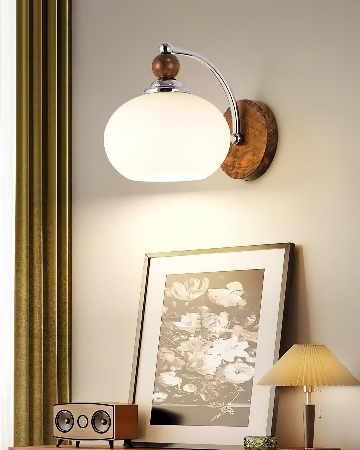 Vicare Premium Nordische Kunstglas-Wandleuchte