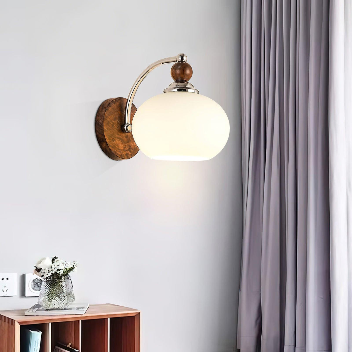 Vicare Premium Nordische Kunstglas-Wandleuchte