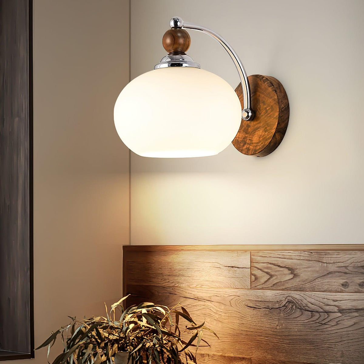 Vicare Premium Nordische Kunstglas-Wandleuchte