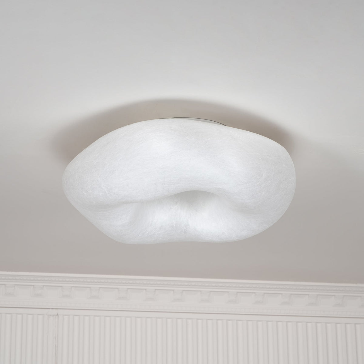 Calerelle Deckenleuchte Wolkenform Seide Elegant