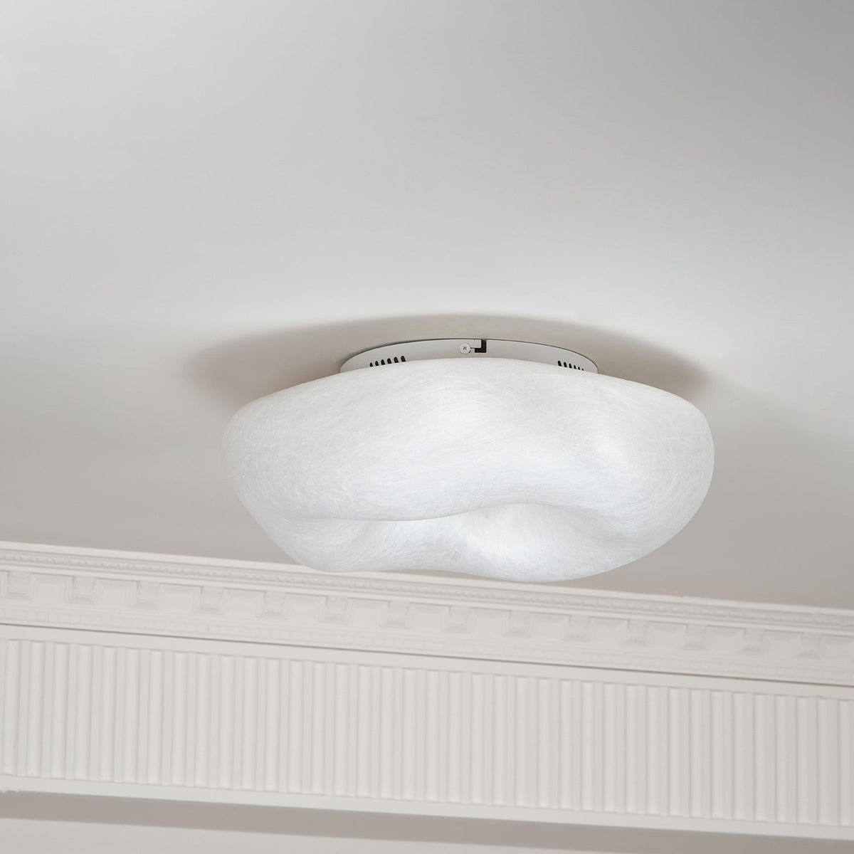 Calerelle Deckenleuchte Wolkenform Seide Elegant