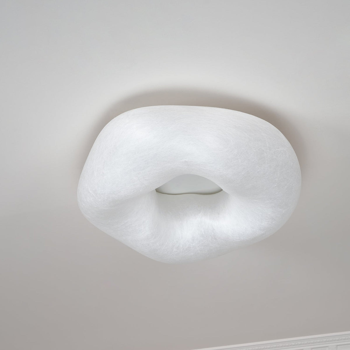 Calerelle Deckenleuchte Wolkenform Seide Elegant