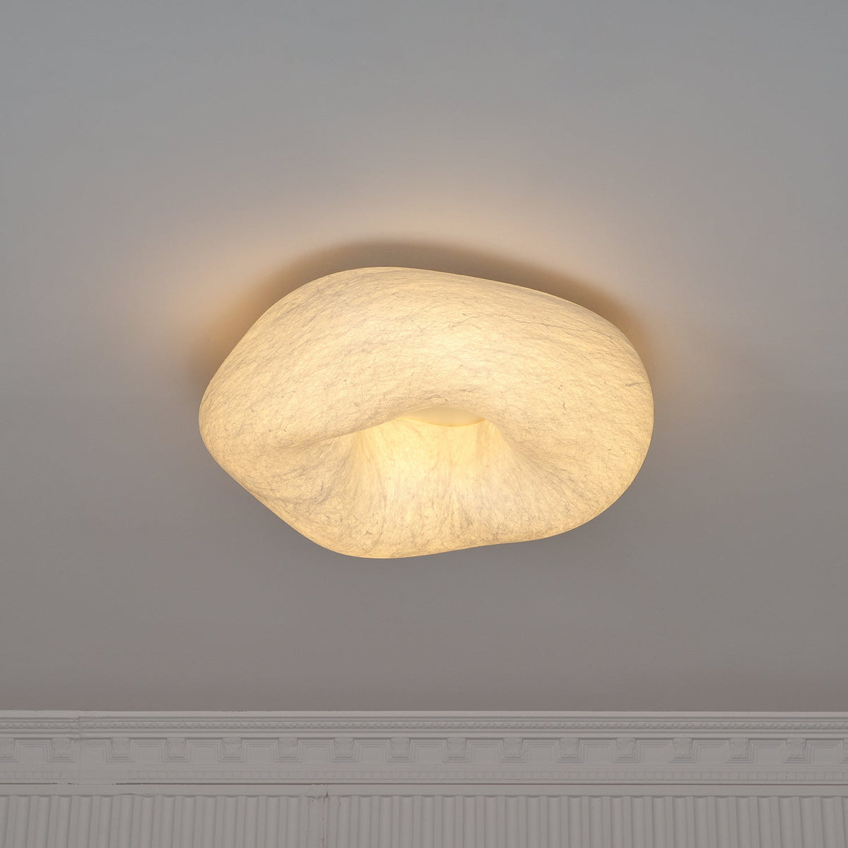 Calerelle Deckenleuchte Wolkenform Seide Elegant