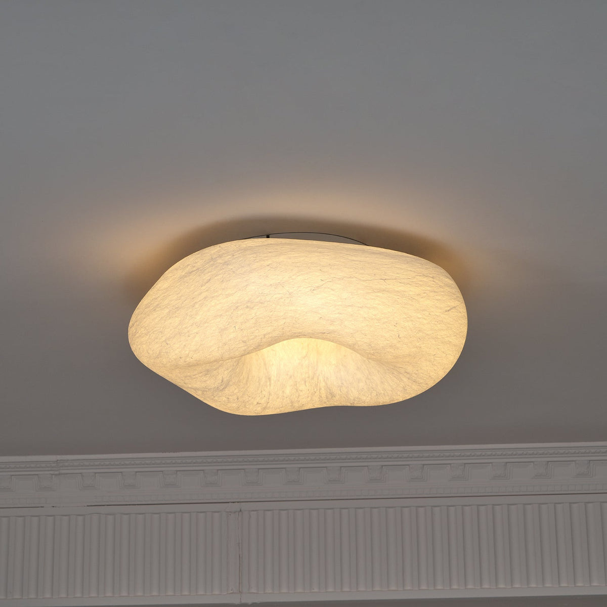 Calerelle Deckenleuchte Wolkenform Seide Elegant
