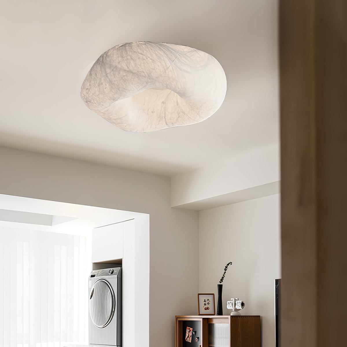Calerelle Deckenleuchte Wolkenform Seide Elegant