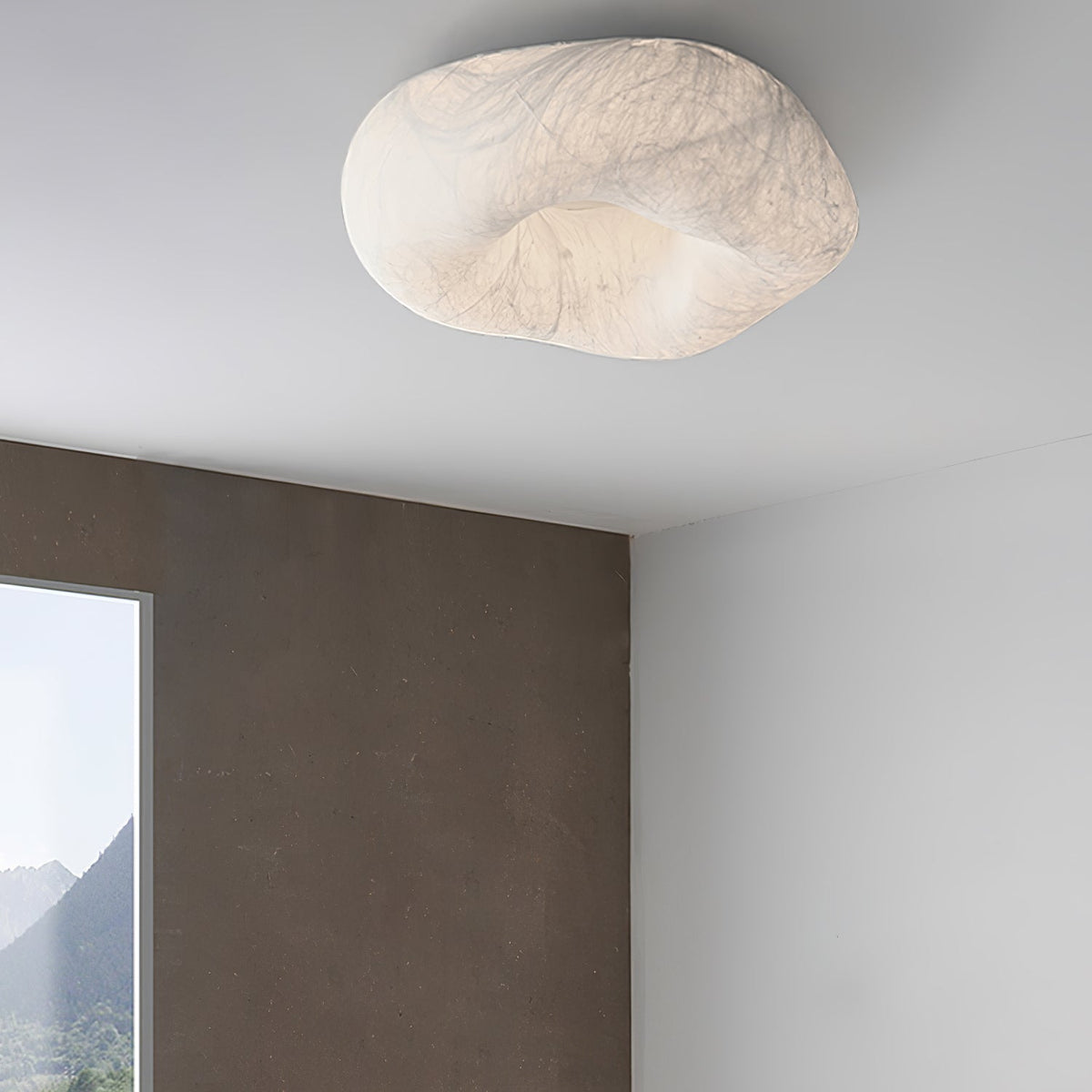 Calerelle Deckenleuchte Wolkenform Seide Elegant