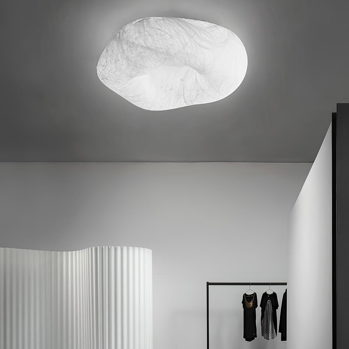Calerelle Deckenleuchte Wolkenform Seide Elegant