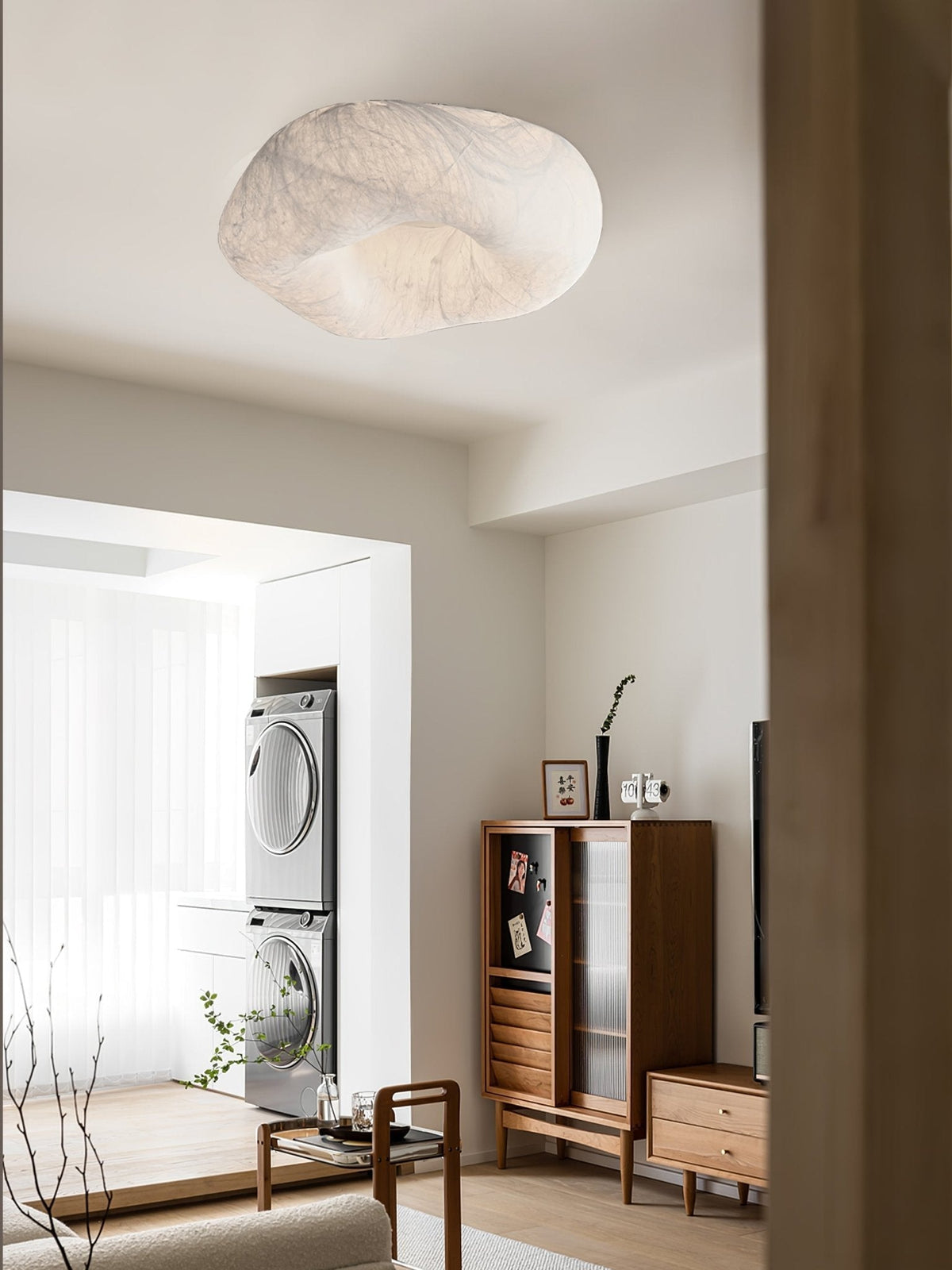 Calerelle Deckenleuchte Wolkenform Seide Elegant