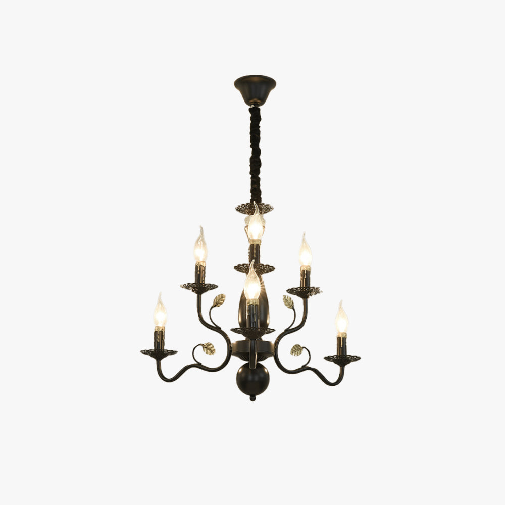 Silva Rustic Metall Glas Kronleuchter Schlafzimmer Flur