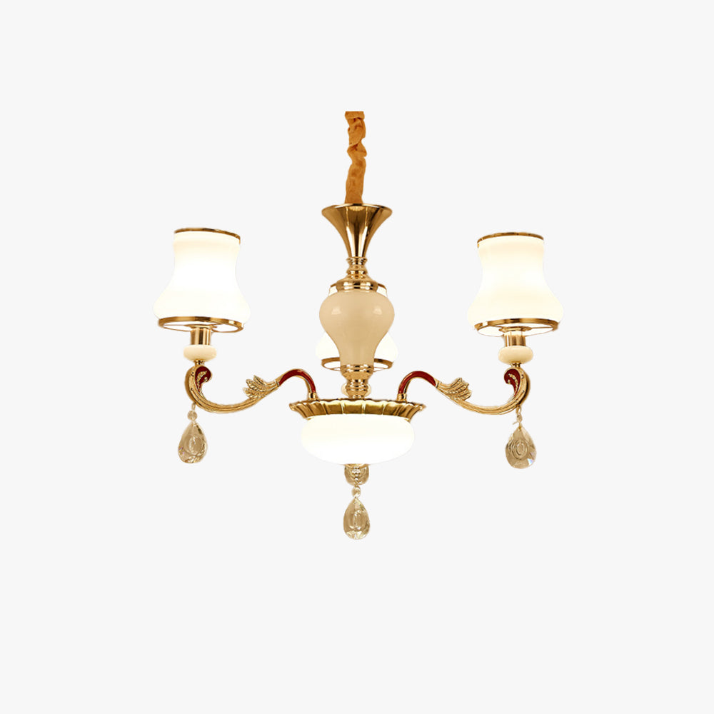 Silva Retro Pendelleuchte Metall Glas Wohnzimmer Schlafzimmer