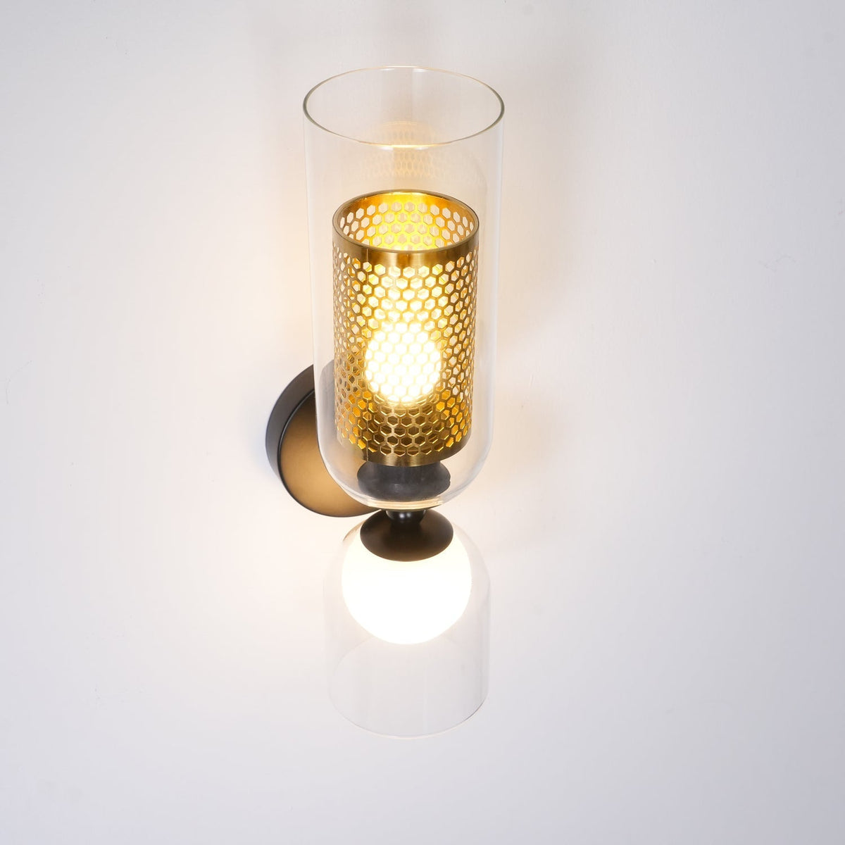 Alvynan Premium skandinavische Kunstglas-Wandleuchte