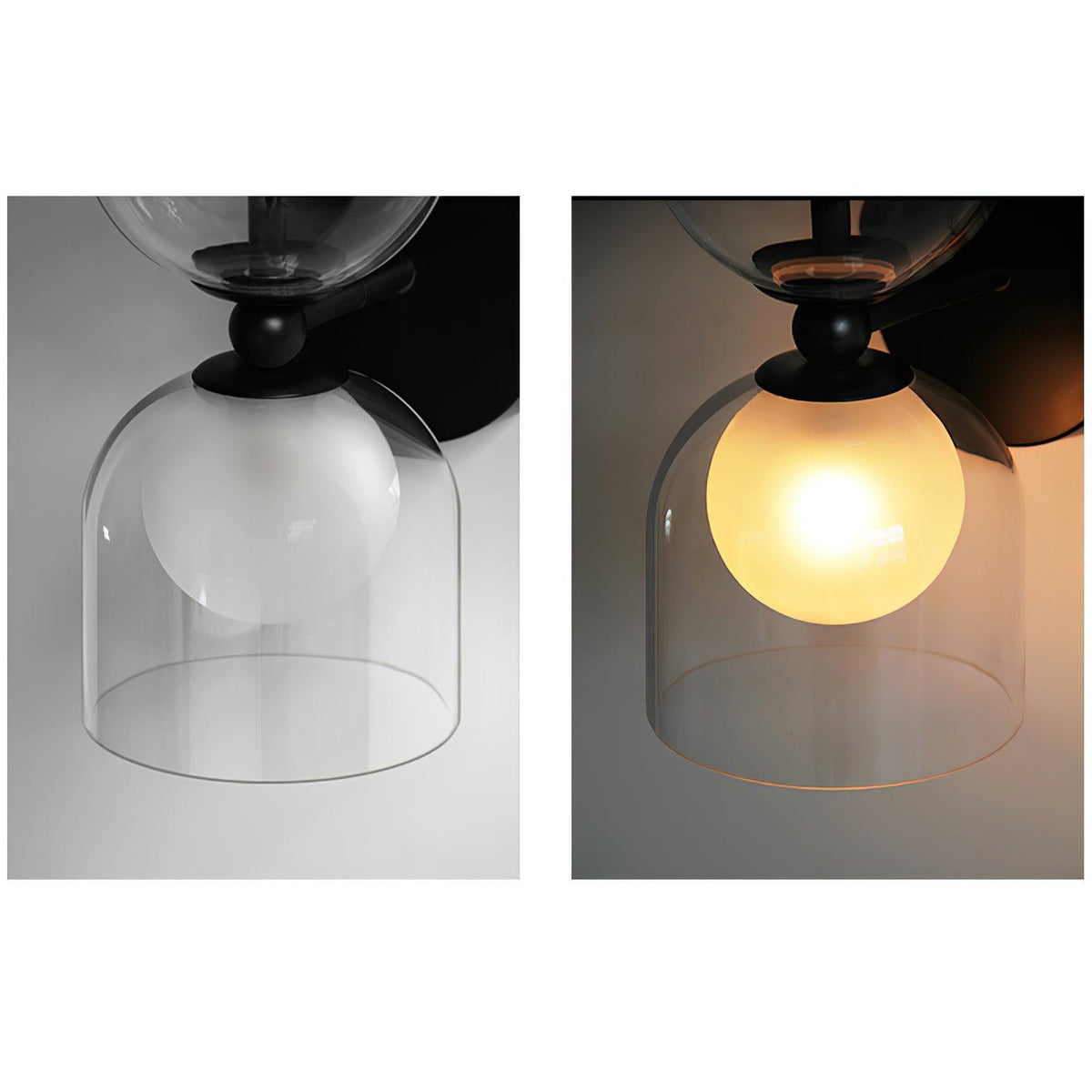 Alvynan Premium skandinavische Kunstglas-Wandleuchte
