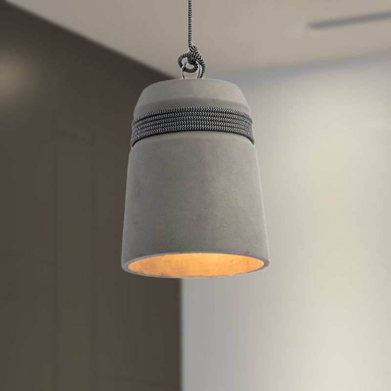 Epoch  Industrie LED Pendelleuchte Grau Esstisch/Wohnzimmer Cement