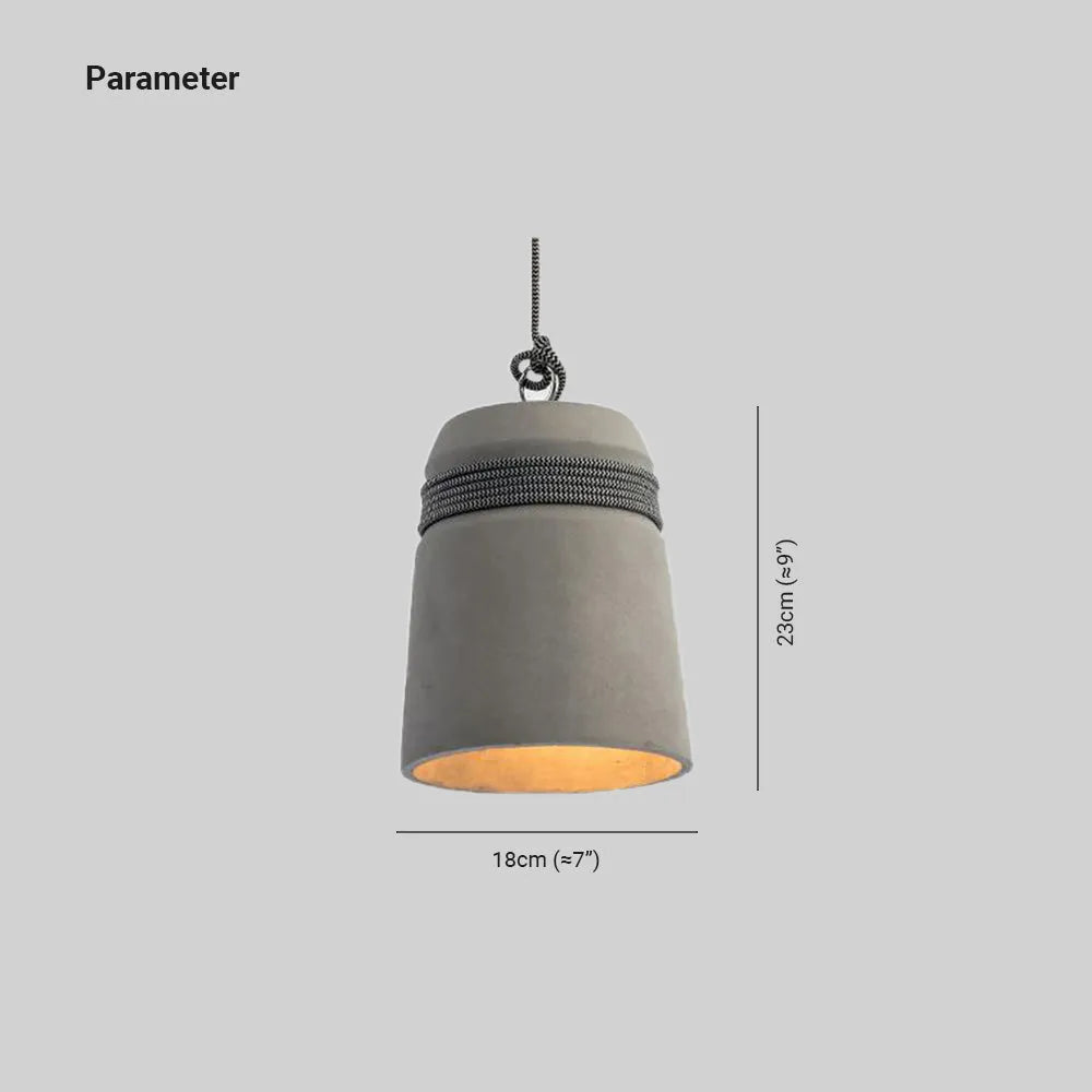 Epoch  Industrie LED Pendelleuchte Grau Esstisch/Wohnzimmer Cement