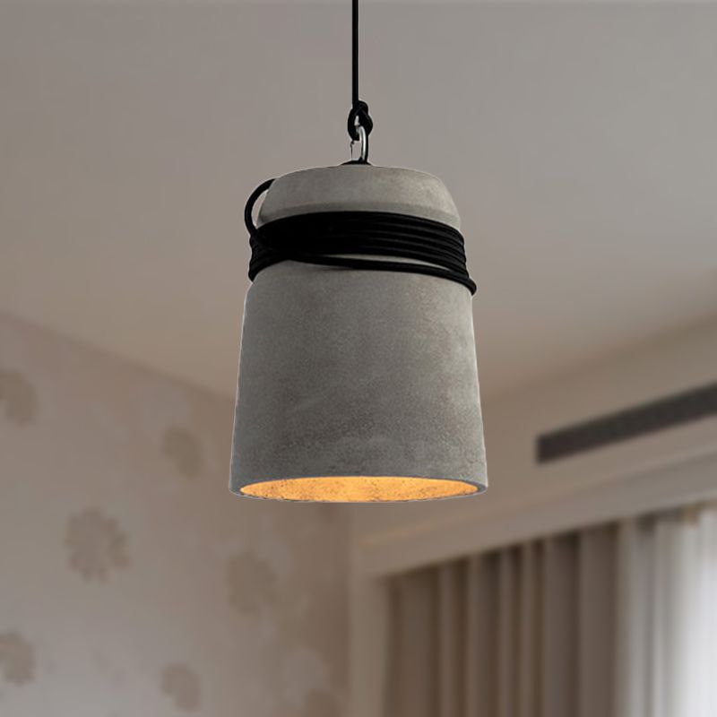 Epoch  Industrie LED Pendelleuchte Grau Esstisch/Wohnzimmer Cement