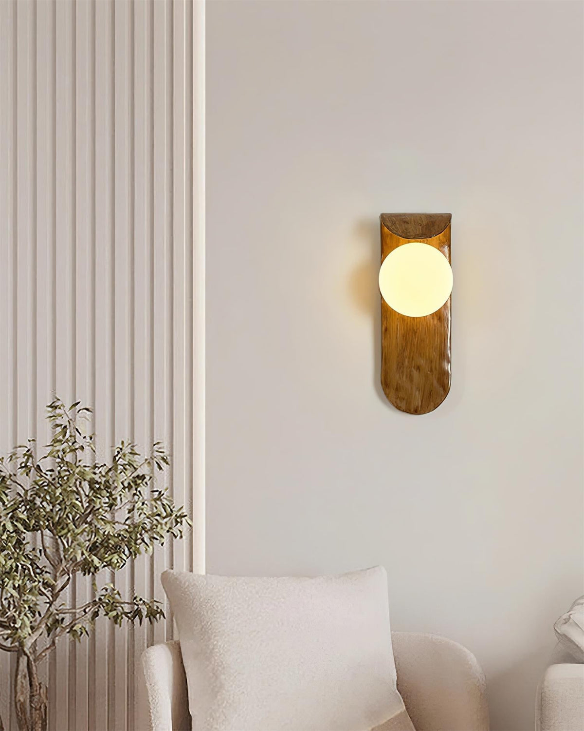Gavino Wandleuchte aus Holz
