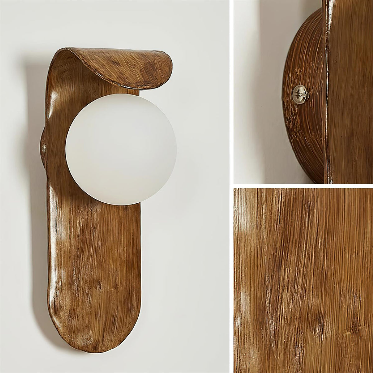 Gavino Wandleuchte aus Holz