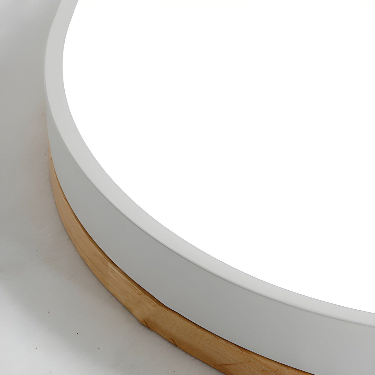 Mireth Deckenleuchte rund aus Holz grau modern minimalistisch