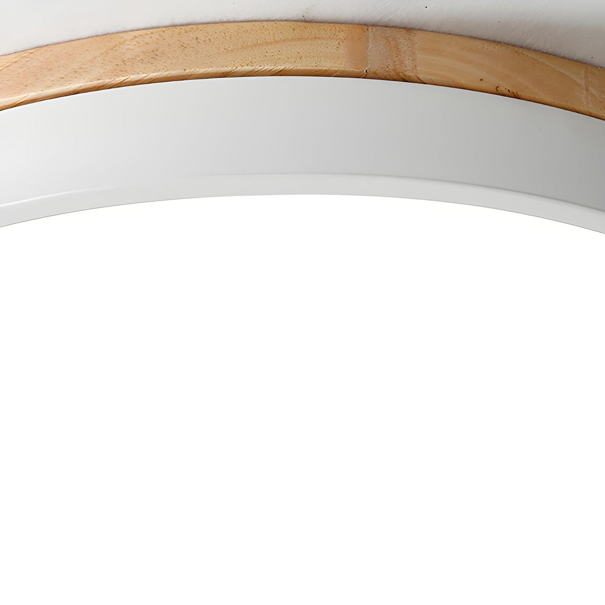 Mireth Deckenleuchte rund aus Holz grau modern minimalistisch