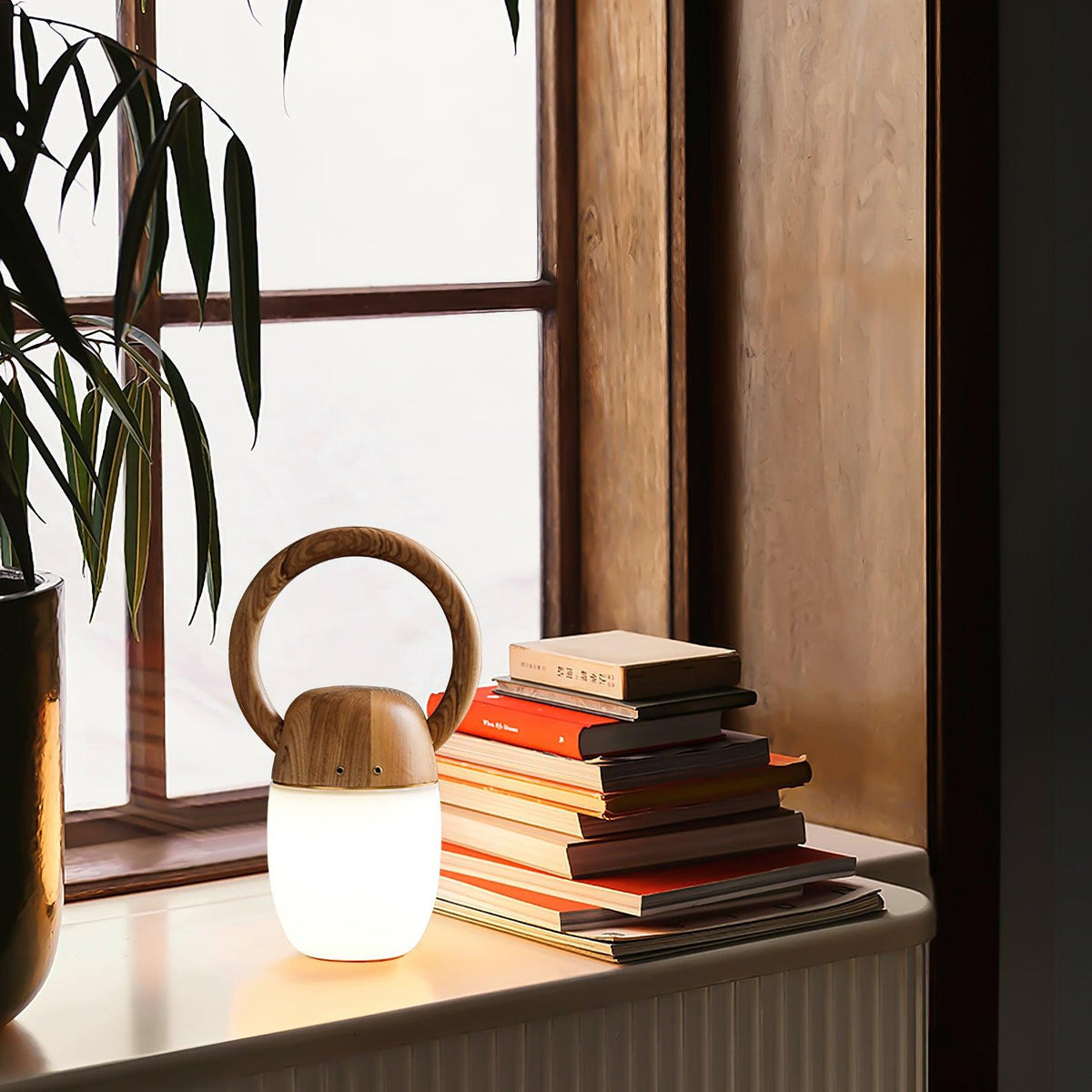 Sylelina Minimalistische Tischleuchte aus Holz