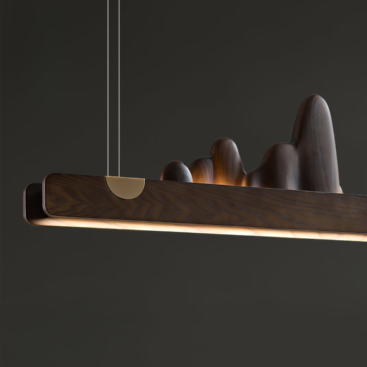 Elvaaine moderne Pendelleuchte aus Holz
