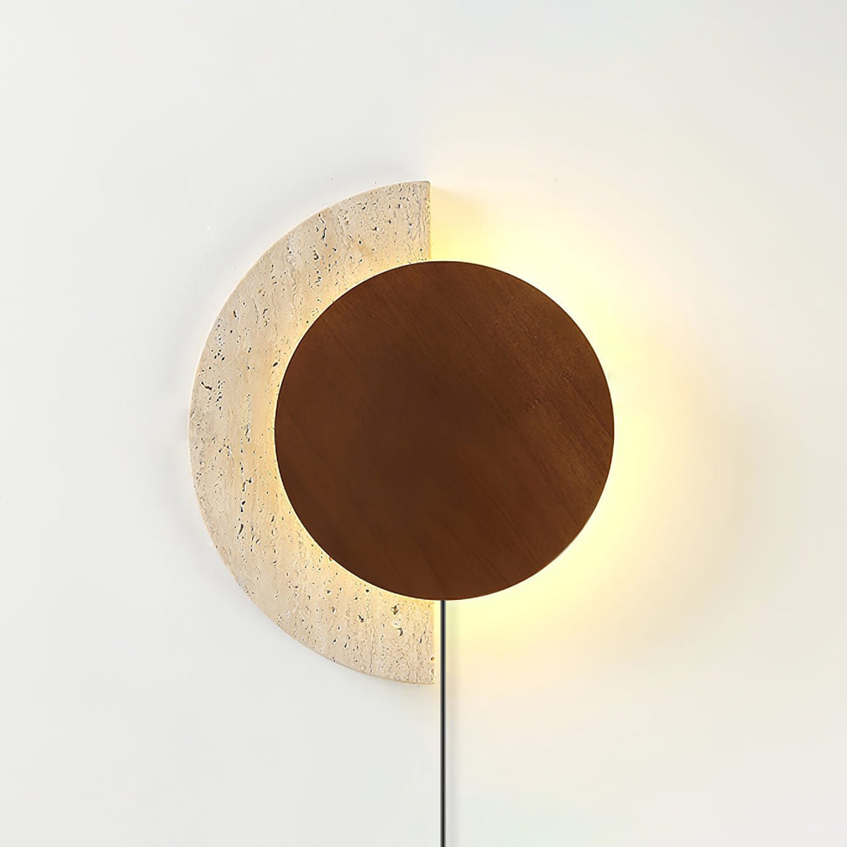 Crescent Halo Wandleuchte mit Stecker