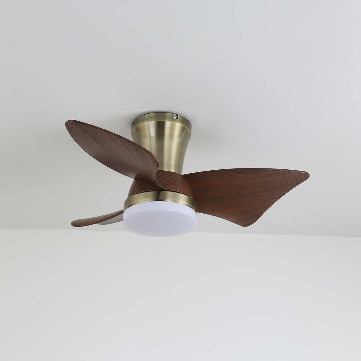 Aldivora Moderner Deckenventilator mit Beleuchtung aus Holz