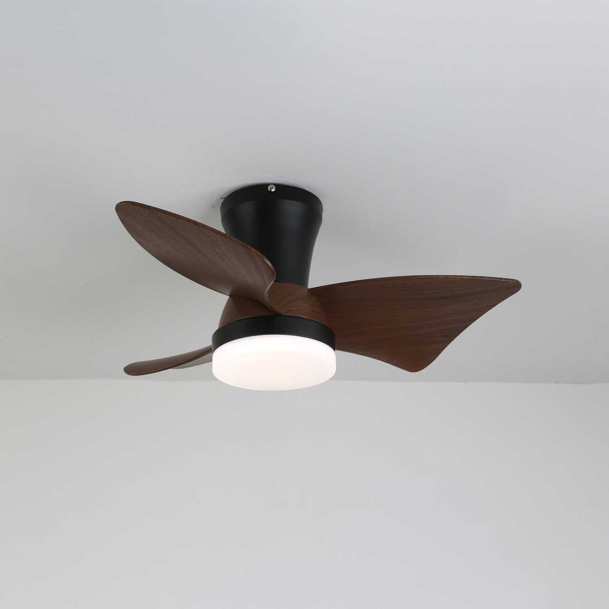 Aldivora Moderner Deckenventilator mit Beleuchtung aus Holz