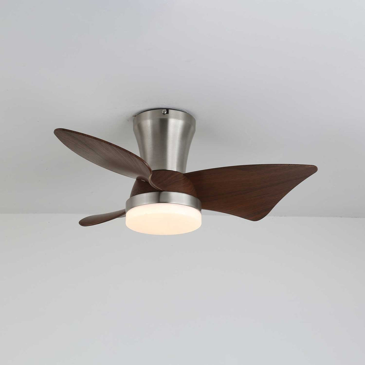 Aldivora Moderner Deckenventilator mit Beleuchtung aus Holz
