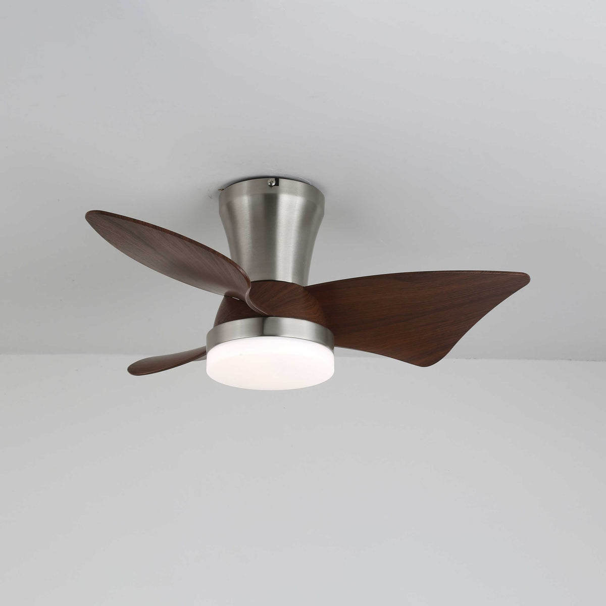 Aldivora Moderner Deckenventilator mit Beleuchtung aus Holz