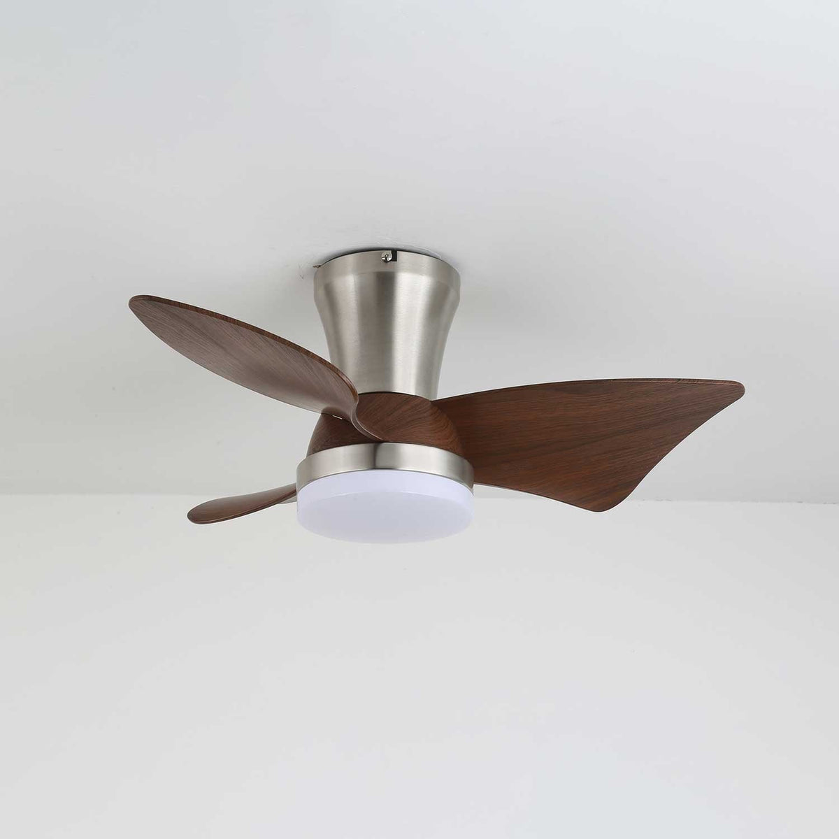 Aldivora Moderner Deckenventilator mit Beleuchtung aus Holz