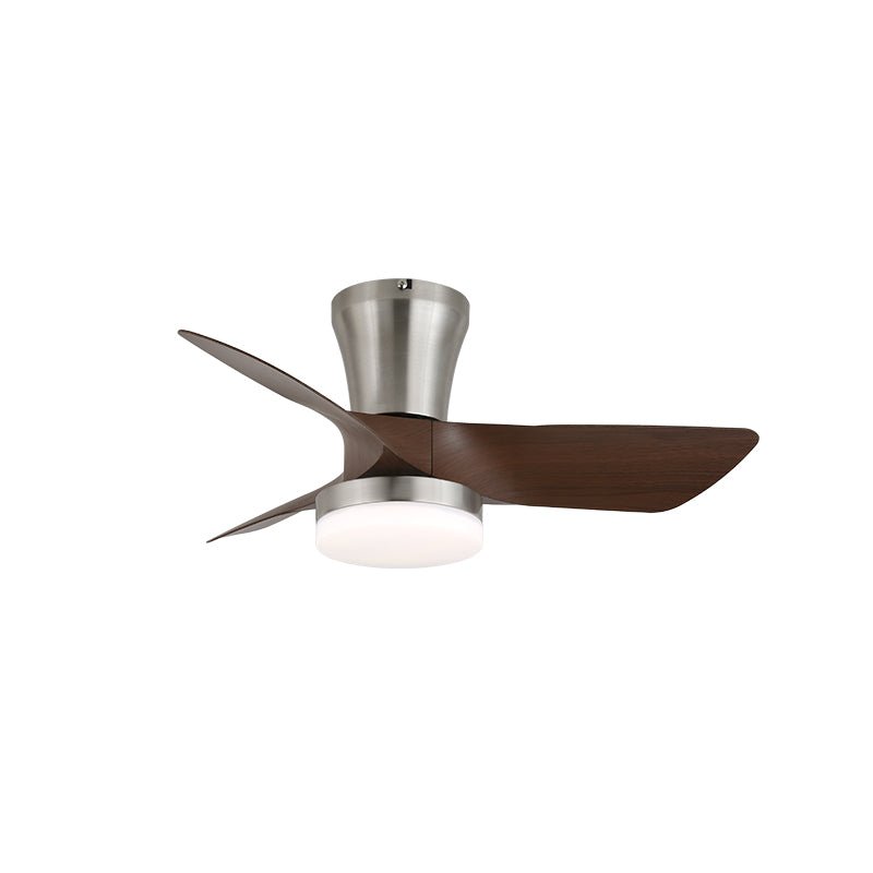Luvora minimalistisch Deckenventilator mit Beleuchtung Holzblätter